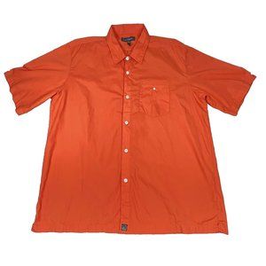O’Neill Men’s XL Orange Button-Up Shirt Surf Skate Y2K Vintage